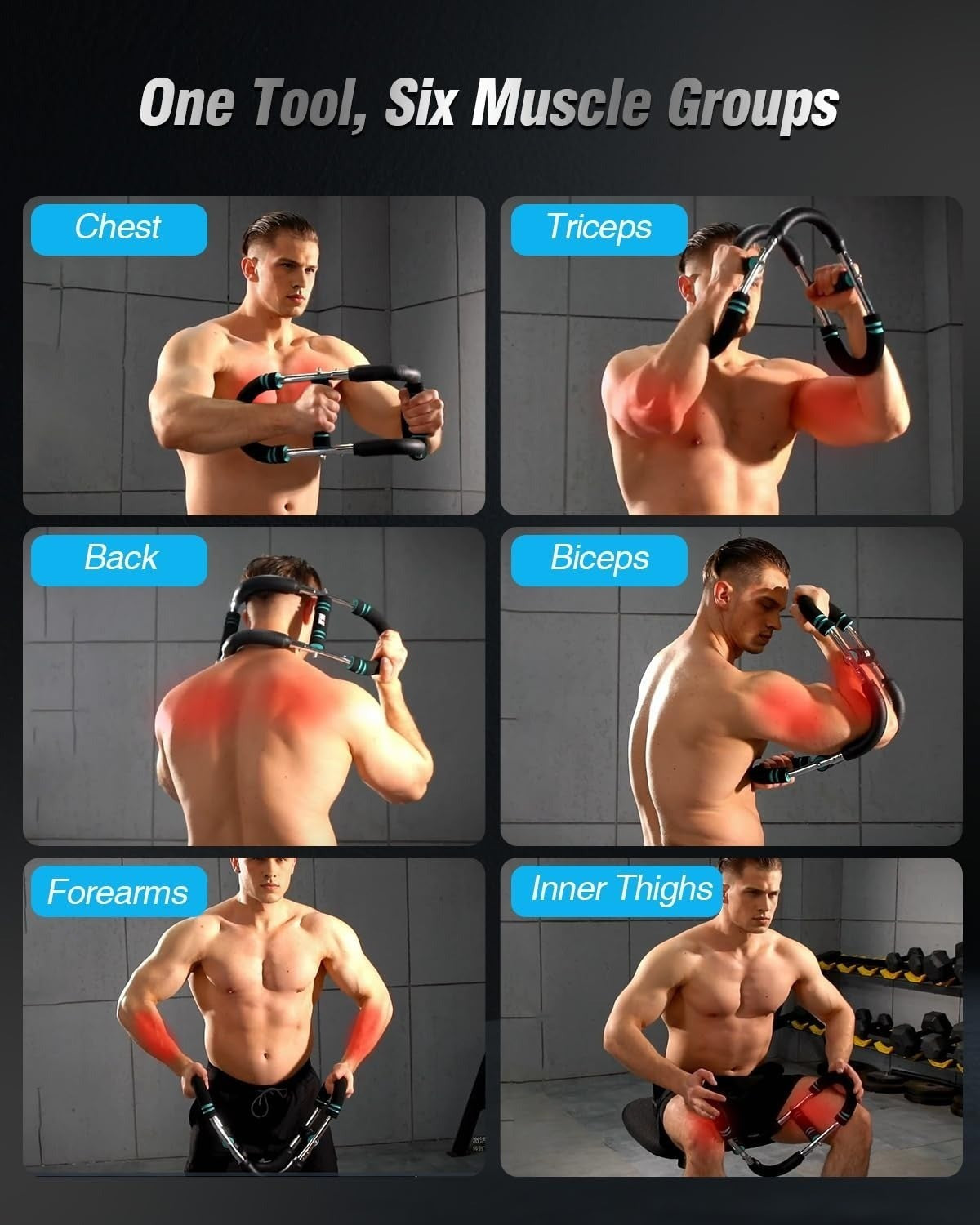 Twister Arm Trainer – 40–100Lb Adjustable Resistance Chest Workout Equipment ...