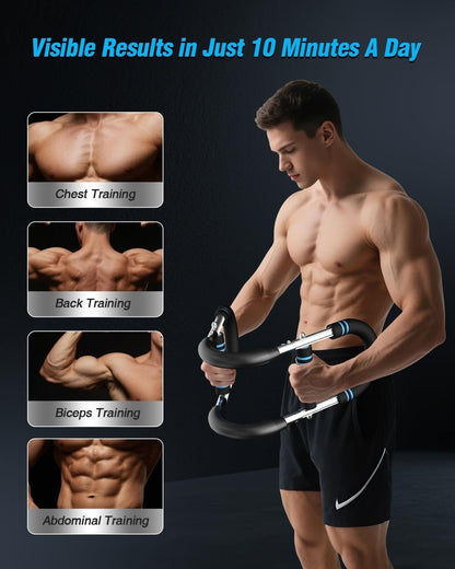 Twister Arm Trainer – 40–100Lb Adjustable Resistance Chest Workout Equipment ...