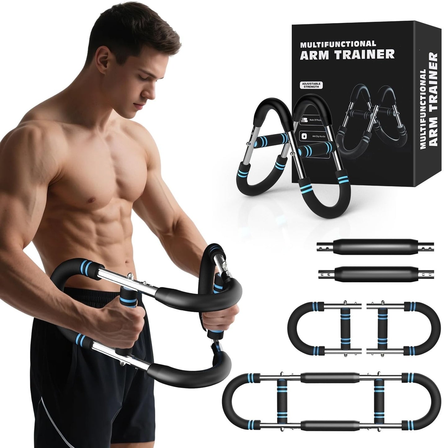Twister Arm Trainer – 40–100Lb Adjustable Resistance Chest Workout Equipment ...